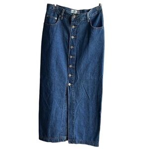 Jay Jacobs Vintage Boho Denim Skirt by Jay Jacobs  Straight Cut Y2K beth Dutton